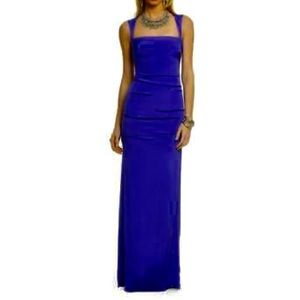 Purple Nicole Miller Full Length Dress